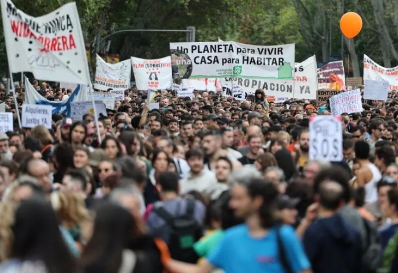 Tisuće Španjolaca prosvjeduju za priuštivo stanovanje